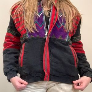 Handmade Patterned Puffer Jacket